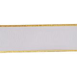 Sheer Ribbon with Metallic Yarn