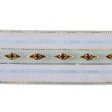Sheer Ribbon with Metallic Yarn