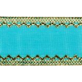 Sheer Ribbon with Metallic Yarn